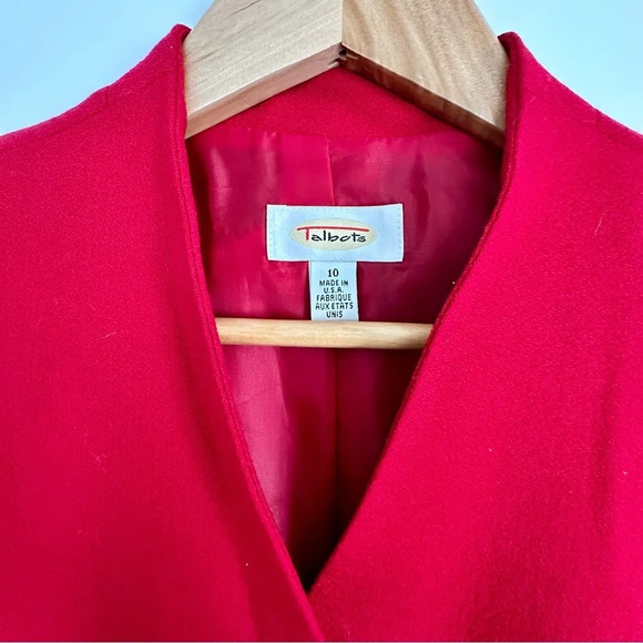 Talbots Wool Red Blazer Size: 10 - Picture 3 of 3